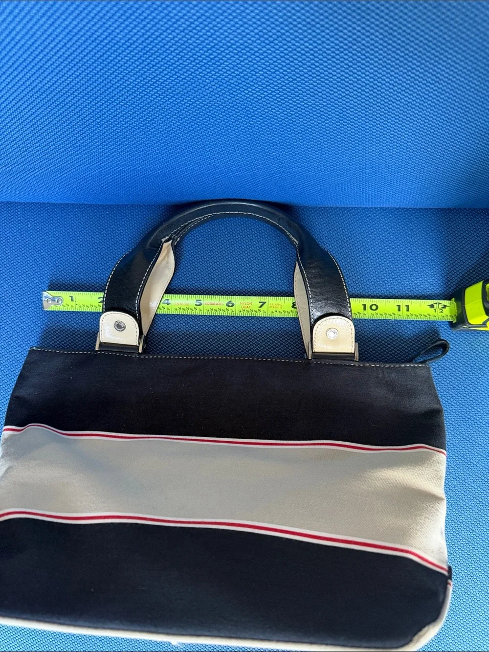 Kate Spade Black Cream & Red Striped Tote Bag | Classic Preppy handbag Purse